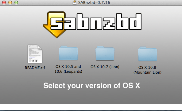 Sabnzbd for os x lion download